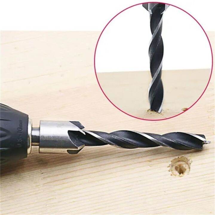 5-8pcs-flute-countersink-drill-bit-set-3-10mm-hss-hole-drill-woodworking-chamfer-bit-set-woodworking-reaming-drill-guide-drill