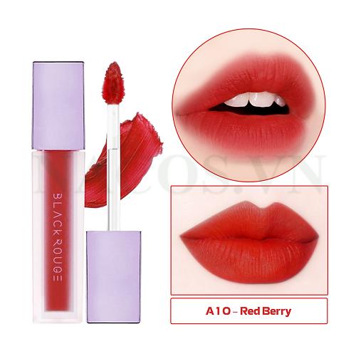 Son Kem Lì mềm môi Black Rouge Air Fit Velvet Tint Hàn Quốc Version 2 (A10 – Red Berry)