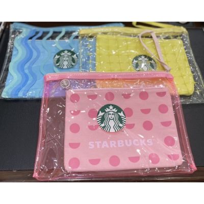 🎉 Sale 🎉 Starbucks Summer Jelly Bag Set กระเป๋า​ Everyday Bag Set สตาร์บัค​ clutch bag Tote bag กระเป๋าใส่ของจุกจิกได้กระเป๋า  กระเป๋าพกพาก กระเป๋าใส่เครื่องสำอาง