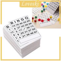 ( Lovoski ) Bingo กระดาษการ์ด 60 แผ่นขนาด 6x7 นิ้ว