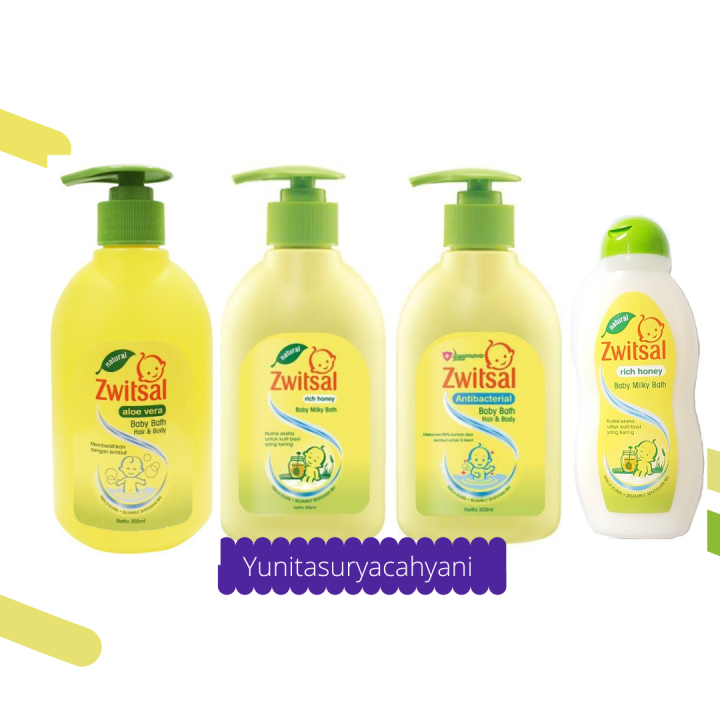 Zwitsal Baby Bath Hair & Body / Natural Aloe Vera Baby Shampo/Sabun ...