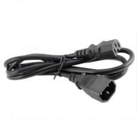 สายAC Power 3 Prong Power Cord Extension Cable Male Plug to Female 3x1mm ความยาว1.8M (Black)-intl