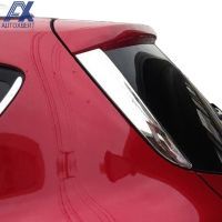 AX Chrome ด้านหลังกระจกหน้าต่างสปอยเลอร์ฝาครอบด้านข้าง Bevel เสาสำหรับ Ford Escape Kuga 2013 2014 2015 2016 2017 2018