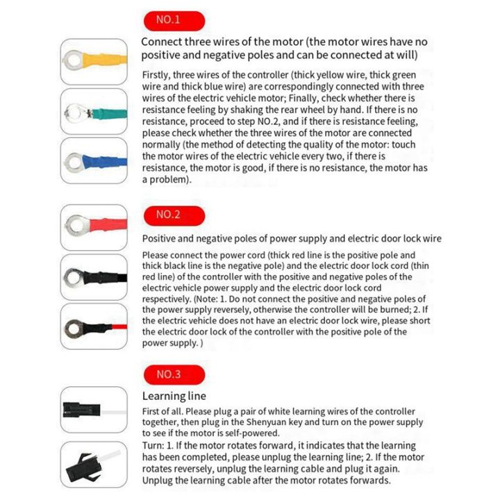 48v-60v-450w-hub-motor-controller-9mos-max-25a-for-electric-bike-e-scooter-motorcycle-bldc-motor-controller