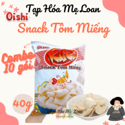 COMBO 10 GÓI x 40gBánh Snack Bim Bim Tôm Miếng Kirei Oishi 40g