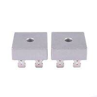 2 Pcs Square Silver Tone Head 1000V 25A Full Wave Bridge Rectifier