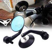 Bar End Mirror Black Silver Rounded Anti-Glare Blue M12 for BMW R Nine T 9T Scrambler Pure Racer Urban F 800R HP4 S1000R S1000RR