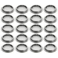 20Pcs Air Vent Grille ตู้ระบายอากาศ Grille ชุดสแตนเลส Slotted Grille สำหรับตู้เสื้อผ้า Air Circulation Parts