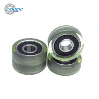 2pcs OD32mm PU Coated Roller With 6000RS Bearing 10x32x10 mm PU600032-10 Urethane Covered Showcase Sliding Door Pulley