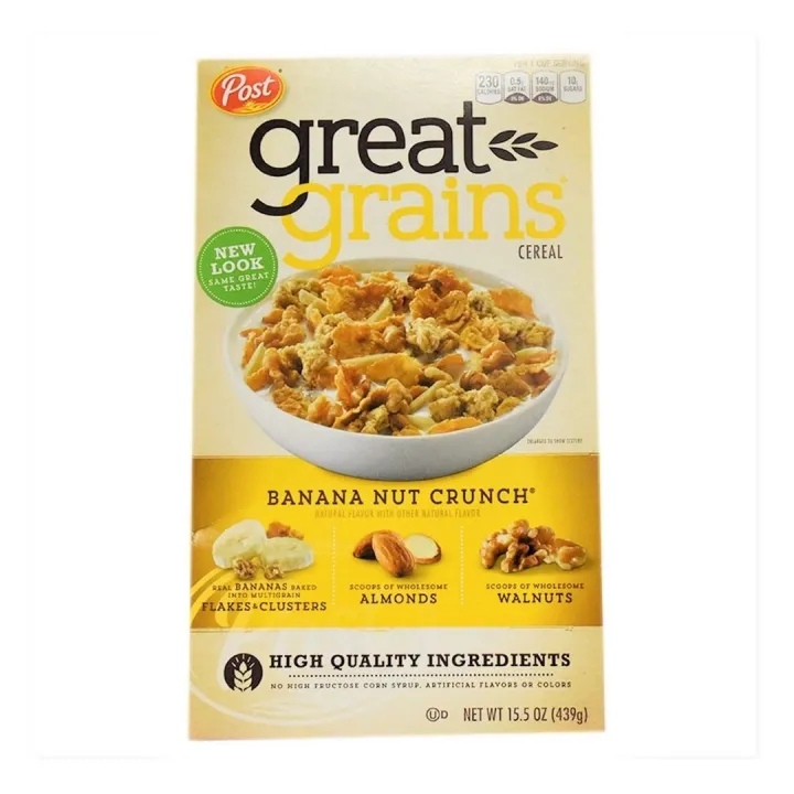 Post Great Grains Banana Nut Crunch Cereal 439g Lazada PH