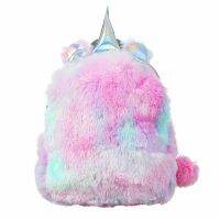 assorent Rainbow Unicorn Mini Backpack Toddler Backpacks Plush Fluffy Bag Girls Pretty