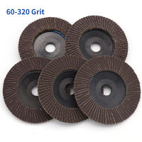 135Pcs 100มม. 16มม. แบน Flap Discs 4นิ้วแผ่นขัด80-320 Grit บดล้อใบมีดตัดไม้สำหรับเครื่องบดมุม