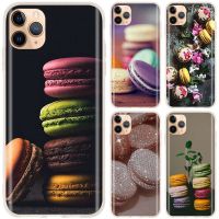 ๑ Macarons Soft Silicone Phone Case For iPhone 13 12 11 Pro X XR XS Max XR 6 7 8 G Plus SE 2020 Cover