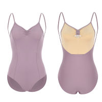 Solid color Ballet Leotard Women Summer Gymnastics Suspenders Vest Dance Leotards Ballerina Performance Training Suit CC2029T