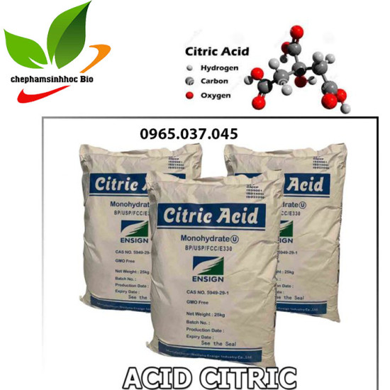 Acid citric. bột acid chanh. bao 25kg-1111 - ảnh sản phẩm 2