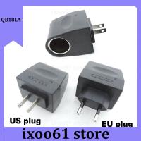 ixoo61 store 110V 220V Car Charger Adapter Lighter AC To DC 12V Power Converter For Automobile Wall Socket Splitter Plug