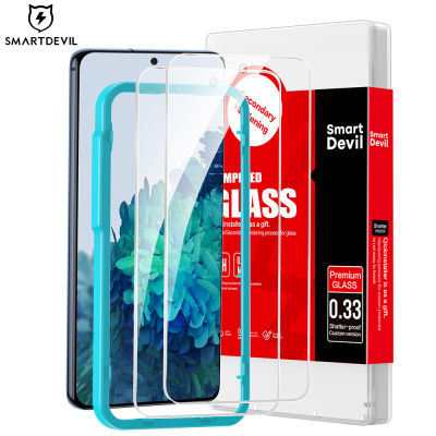 SmartDevil ฟิล์มกระจ Tempered Glass Film for Samsung Galaxy S20 FE S21 FE Samsung S23 FE Samsung S23 S23+ S22+ S22 Samsung A54 Samsung Galaxy A12 M12 2 Pack Screen Protector Camera Lens Protector with Easy Installation tool【A12 No installation tool 】