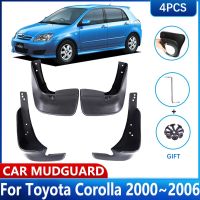 บังโคลนรถสำหรับ Toyota Corolla อุปกรณ์เสริม E120 E130 2000 ~ 2006แผ่นกันโคลนล้อหลังด้านหน้ากันชนแผ่นกันโคลนกันชน