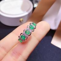 natural emerald ring new 925 Sterling Silver Natural Gemstone precious gemstone precious gift