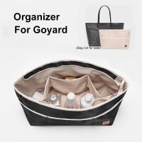 Satin Insert Organizer Bag Fit Luxury Female Handbag Travel Makeup Inner Purse Portable Storage Liner Bags For Goyad Tote