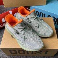 2023 Original 2.13 in Supplier】Desert Sage Grey Orange 2.0 Boost 350 V2 Sport Shoes Men Snee Womens Casual Shoes Standard Size: 36–48