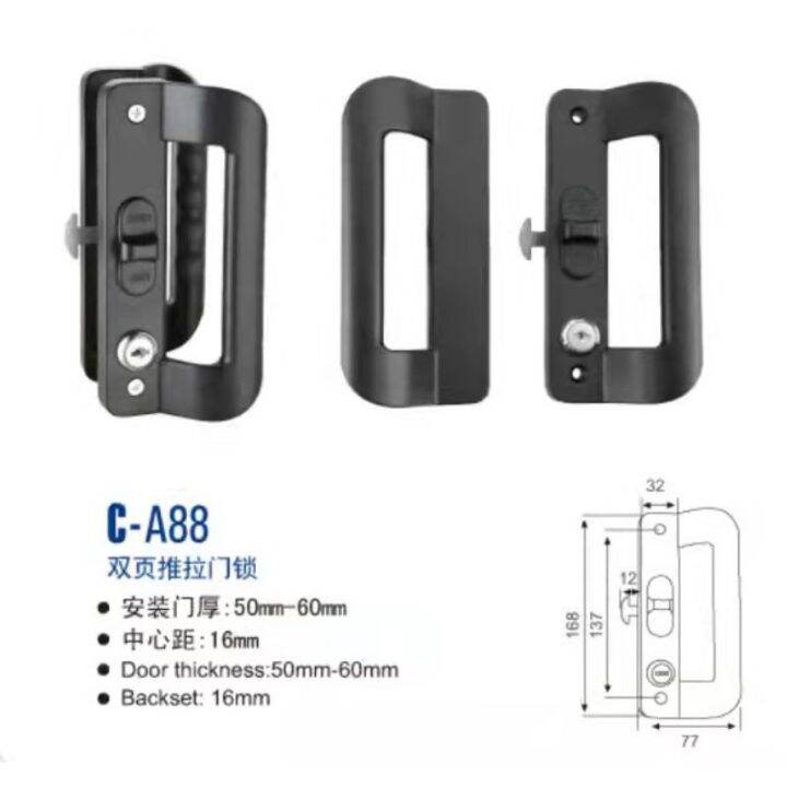 New Aluminum798/900 Sliding Type Windows/ Door Lock Set/HandleDoor Lock