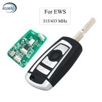 【On Sale】 Auto City (JAS) กุญแจรีโมทอัจฉริยะพับได้3ปุ่มสำหรับ BMW EWS 315MHZ หรือ433MHZ พร้อมชิป ID44 PCF7935AA หรือไม่มีชิป HU58