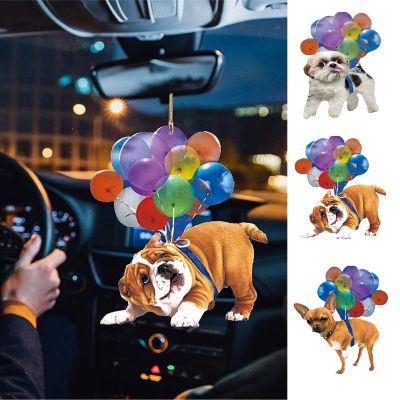 【jw】¤  Cães Voadores Do Carro Retrovisor Hangings Adorável Automóvel Ornamentos Decoração Pingente Acessórios Interior