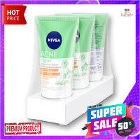 นีเวีย แอคเน่ ไมโครเคลนเซอร์ 50 มล. x 3 ชิ้นNivea Acne Micro Cleanser 50 ml x 3 Pcs