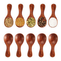 10Pcs Wood Spoon Set Kitchen Spoons Small Salt Spice Seasoning Spoon Teaspoon Coffee Scoop Mini Wooden Spoon For Condiment Jar