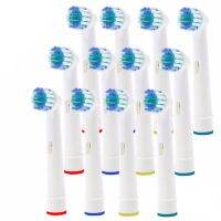 ZZOOI 12 Replacement Brush Heads For Oral-B Electric Toothbrush Fit Advance Power Pro Health Triumph 3D Excel Vitality Precision Clean