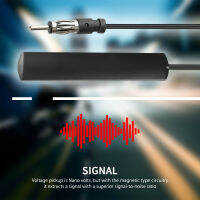 【cw】New Waterproof Car Aerial Antenna FM Radio 35M Length Amplified Super Slim Hidden Mount On Glass Screen Signal Enhance Devicehot