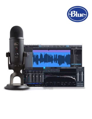 Blue Microphones  Yeti Studio Blackout ไมค์คอนเดนเซอร์ USB ปรับรูปแบบรับเสียงได้ ต่อหูฟังมอนิเตอร์ได้ + แถมฟรีสาย USB