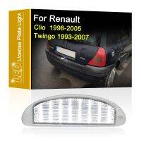 [Hot K] โคมไฟแผ่นตัวเลข LED 12V สำหรับ Renault Clio II 1998-2005 Twingo I 1993-2007ประกอบไฟป้ายทะเบียนรถสีขาว