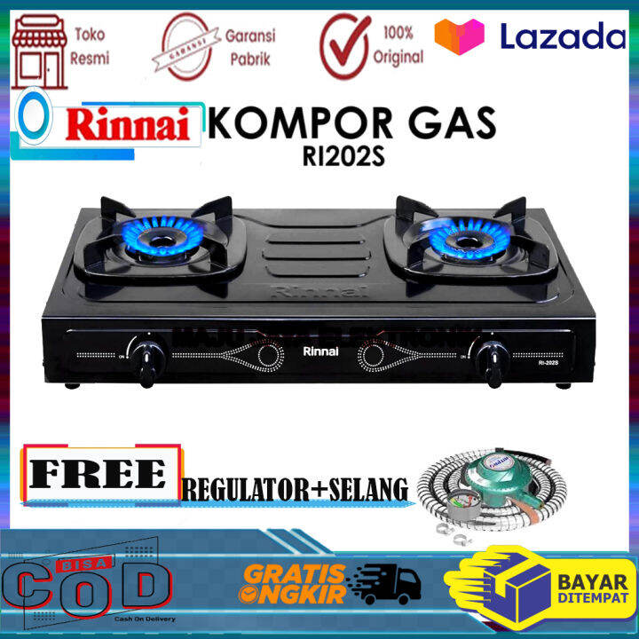 Kompor Gas Rinnai 2 Tungku RI202S Dapur Hemat Dan Cantik Dengan Rinnai ...