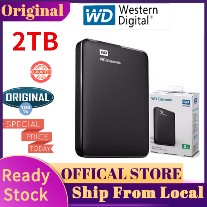 Western Digital USB3.0 2TB 1TB Hard Drive External Hard Drive WD HDD 2.