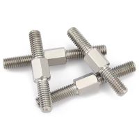 M4 M5 M6 M8  Left and Right Thread Double End Thread Rod Stud Bolts 304 Stainless Steel Positive/Negative Thread Bar Nails Screws Fasteners