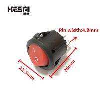 10 PCS/Lot AC 250V/3A 125V/6A 2 Pin Mini Round ON OFF Rocker Switch 16.5mm Diameter Small Round Boat Rocker Swiches