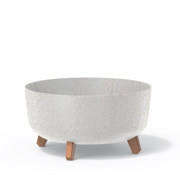 Prosper Plast DNAT120 Vaso Per Fiori In Plastica 12 Cm - Verde Oliva, Diametro 12 Cm, Altezza 12,2 Cm, Nature Flowerpot - 6