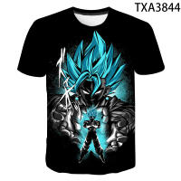 2021 3D พิมพ์นิเมชั่นบอลมังกร Z goku สั้นเสื้อยืดแฟชั่นฤดูร้อนท็อปส์