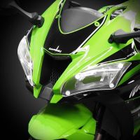 ฝาครอบป้องกันป้องกันไฟหน้าสำหรับ KAWASAKI NINJA ZX10R ZX-10R 10R 2016 2017