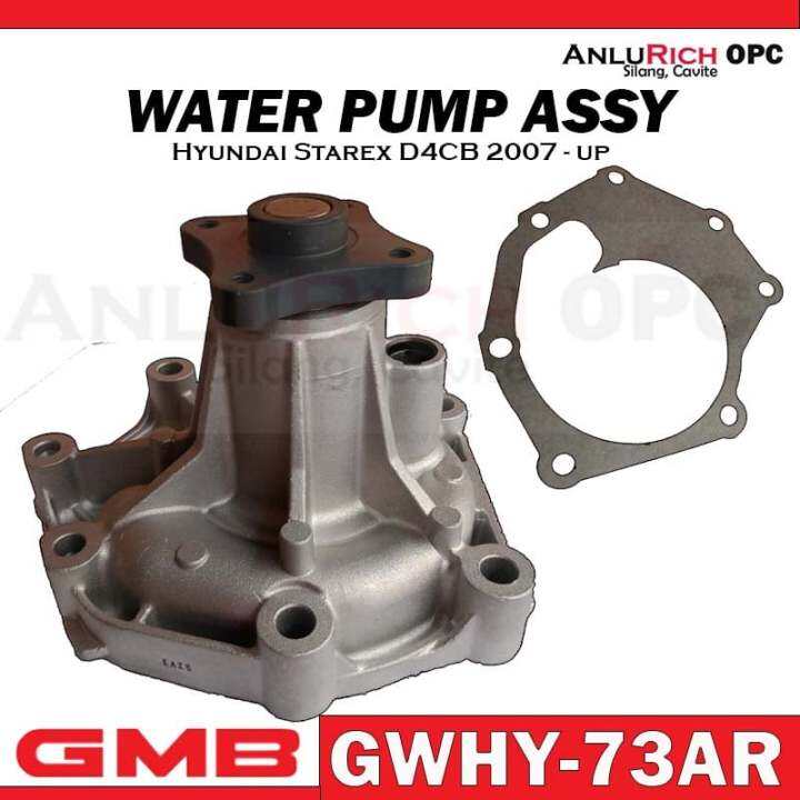 GMB WATER PUMP ASSY FOR Hyundai Starex D4CB 2007UP PART NO. GWHY73AR