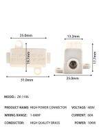 บล็อกเทอร์มินัลพลังงานสูงขั้วต่อสายไฟ60a ตัวที/400V 1-6mm 2ตัวแยกสายไฟฟ้า100a/1000V 2.5-16mm 2กล่องเชื่อมต่อ