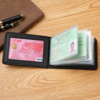【LZ】 PU Leather Driver License Holder Black Card Bag For Car Driving Documents Business ID Passport Card Wallet ID Card Case Dropship
