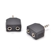 【HOT】 2PCS/lot Earphone 3.5mm Male To Female Headphone Y Adapte Microphone