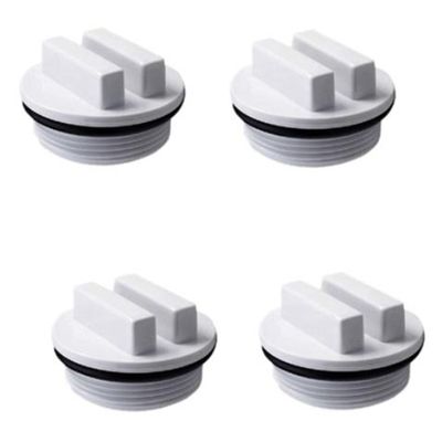 4Pcs 1.5 Inch Pool Plug Threaded Pool Return Line Plug Winter Expansion Plug with O Ring Replacement Accessories for Swimming Pool Accessories