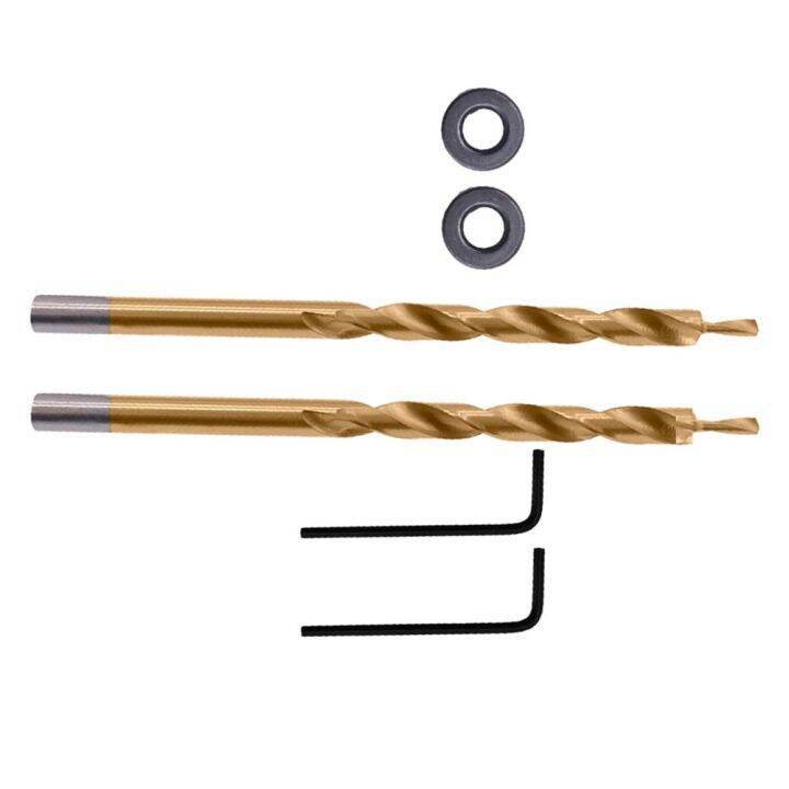 Toolstar Round Shank HSS Step Drill Bit For Pocket Hole Drill Jig Guide