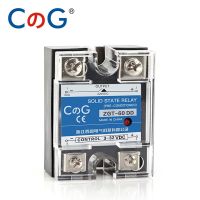 100A 80A 60A CG DD SSR Fase Tunggal DC ควบคุม DC Wastafel Panas 12V 24V 32V Untuk 5V 110V 220VDC SSR-100DD 60DD 80DD รีเลย์ของรัฐที่มั่นคง