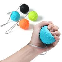 +‘； Round Finger Hand Grip Massage Ball Adjustable Hand Grip Training Grip Hand Finger Carpal Expander Exercise Massage Ball