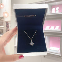 Pandoraˉ Necklace 925 Silver Star Love Necklace Set ZT204 Birthday Gift Girls Womens Clavicle Chain ชุดสร้อยคอหัวใจแพนดอร่าสตาร์ 925 เงิน